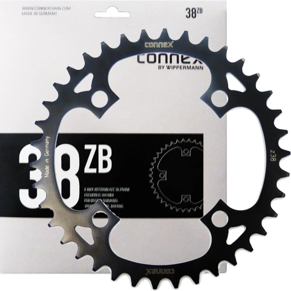 Connex Connex Kettenblatt E-Bike Bosch Shimano Yamaha Brose 38 Zähne schwarz Ø104mm 6801-10SE-0380