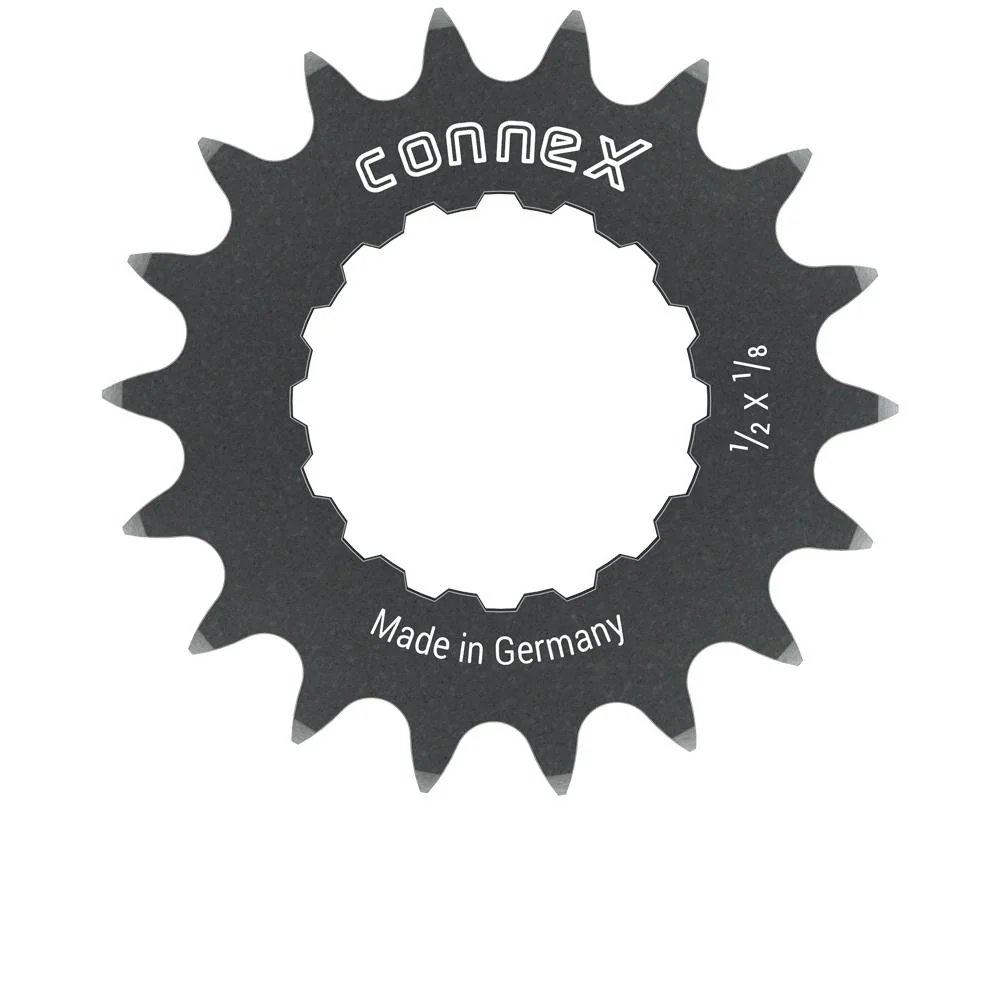 Connex Connex E-Bike Ritzel 18 Zähne verstärkt, passend für 1/2x1/8 Ketten, ideal für Bosch Active/Performance Motoren, langlebig, optimale Kraftübertragung