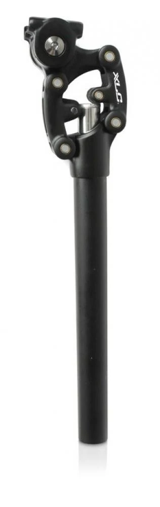 XLC SP-S11 Federsattelstütze 27,2mm, 350mm, schwarz, Parallelogramm-System, Spiralfeder für 6595 kg, 48 mm Federweg, Aufbauhöhe 110 mm Sattelstuetze – Hauptansicht