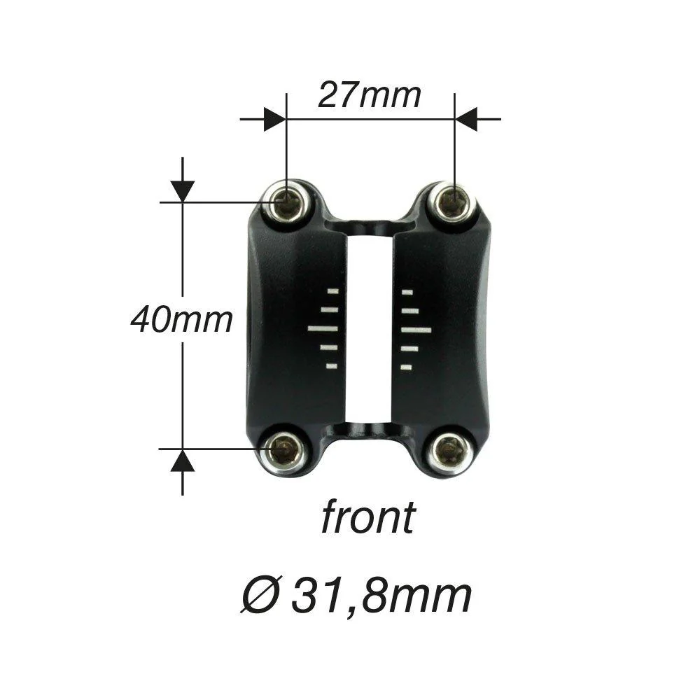 Speedlifter by.schulz SDS Frontkappe 4-Loch Ø31,8 mm - Geschmiedete Aluminium Adapterplatte Schwarz – Bild 2