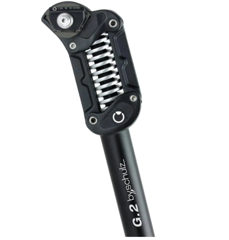 by,schulz by.schulz G.2 LT Extra Hard Federsattelstütze 480 mm Ø 34,9 mm Schwarz - Parallelogramm-Federung