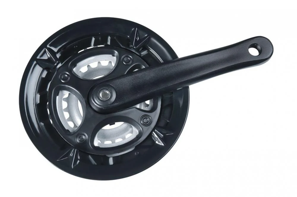 Mijnen Pieper Kettenradgarnitur Alu Wing schwarz 170mm,24/34/42 Zähne 4-kant – Hauptansicht