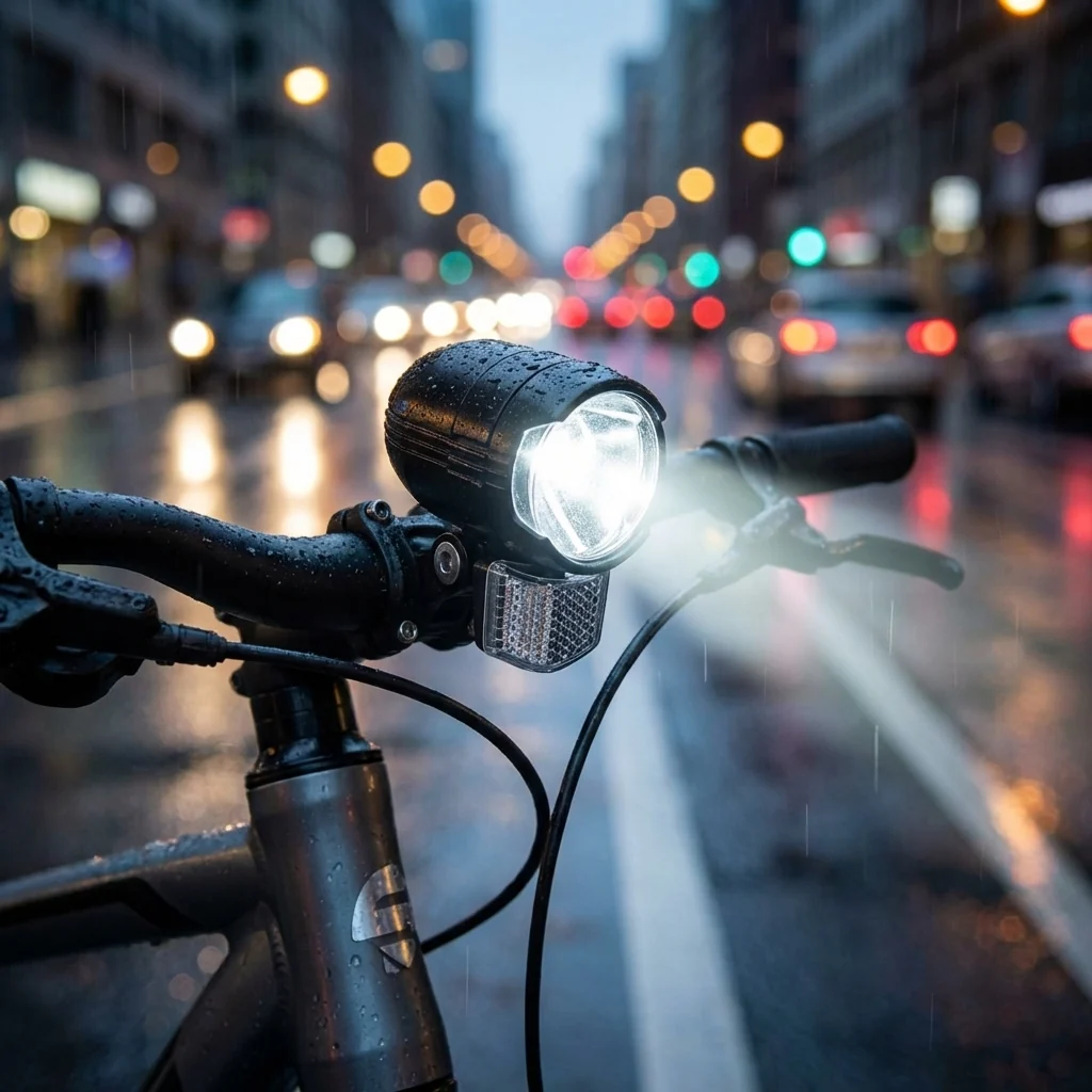 Büchel Büchel Shiny 80 LED Fahrrad-Frontlicht mit Standlicht und Sensor