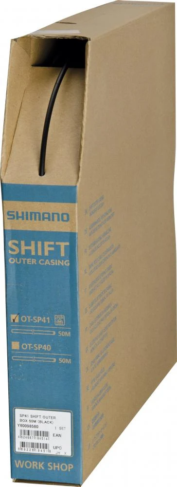 Shimano SHIMANO OT-SP41 Schaltzugaußenhülle 4mm 50m Schwarz – Bild 3