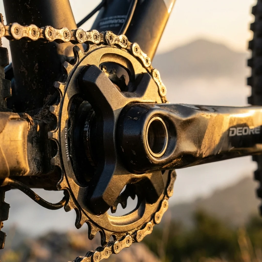 SHIMANO SHIMANO Kettenblatt DEORE FC-M617/660 22 Zähne - präziser Antrieb für 2x10 & 3x9 – Bild 2