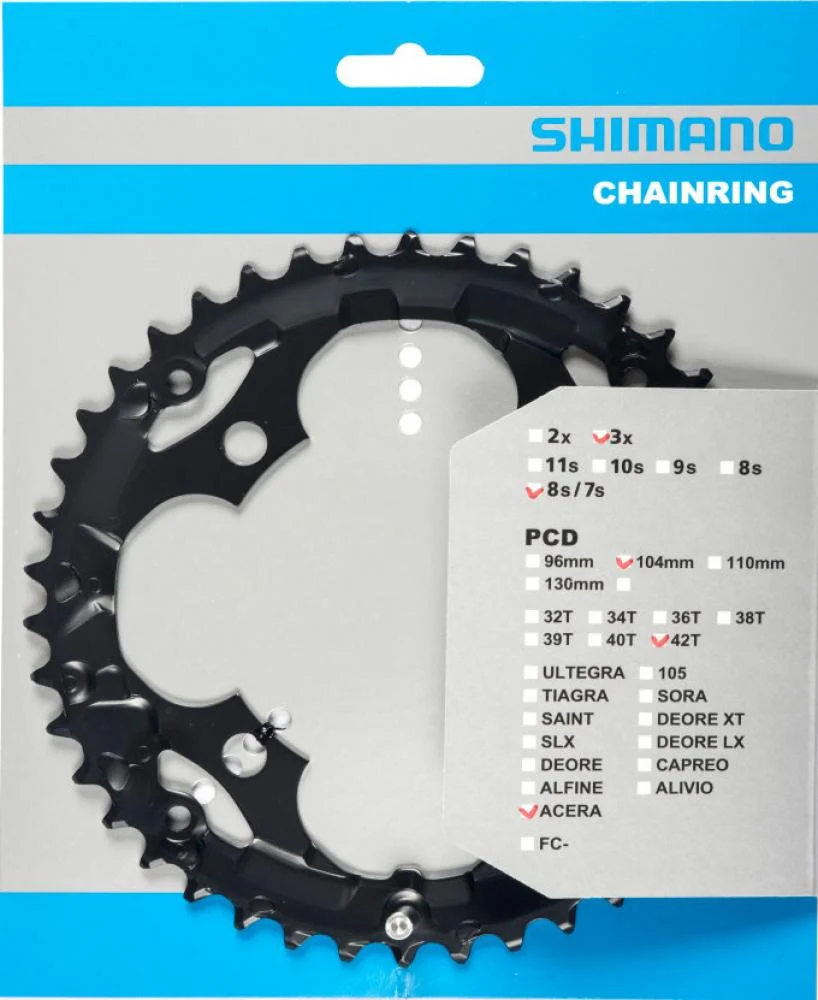 SHIMANO SHIMANO Kettenblatt ACERA FC-M361 42 Zähne