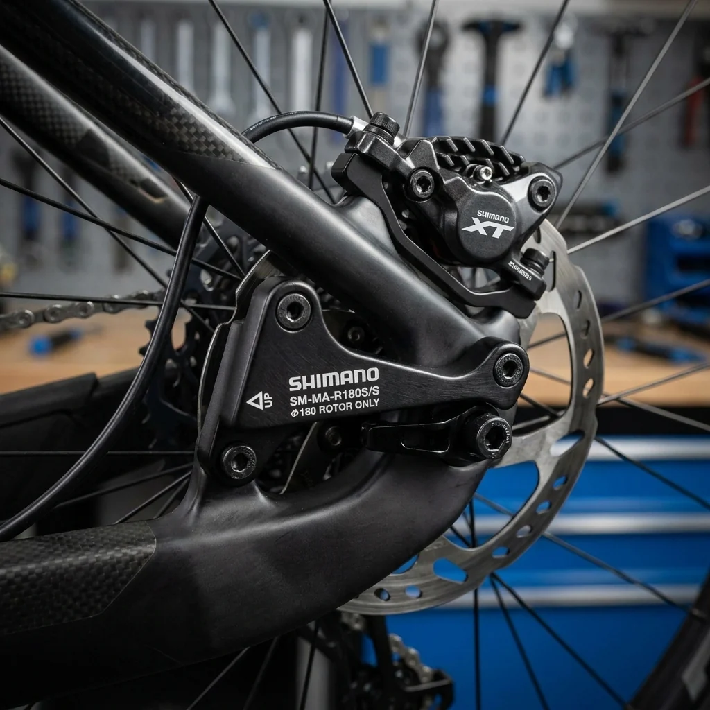 Shimano SHIMANO Scheibenbremsadapter Hinten IS auf IS - 180mm Bremsscheibe – Bild 2