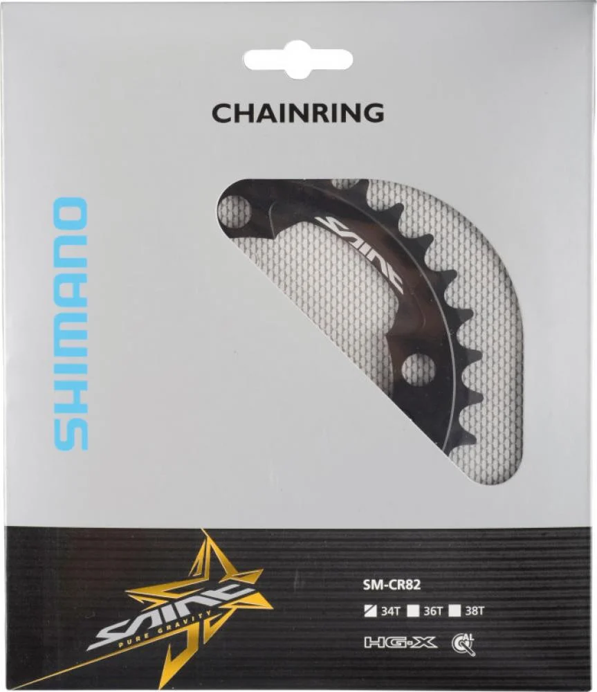 Shimano Kettenblätter SAINT FC-M820/M825, 34 Zähne, 104 mm, Schwarz, Aluminium