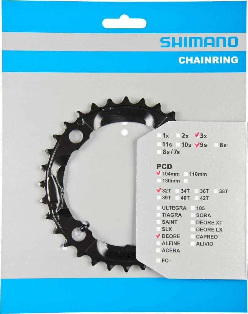 SHIMANO SHIMANO Kettenblatt DEORE FC-M590/FC-M591 32 Zähne – Bild 3