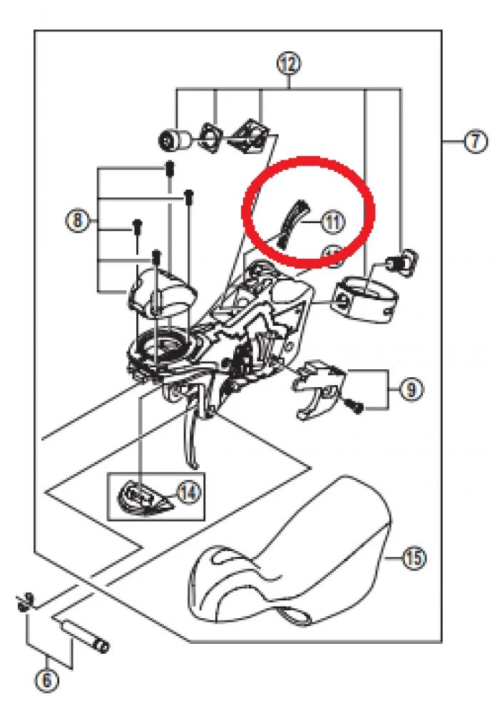 Shimano SHIMANO Kabelführung ST-6700 Links