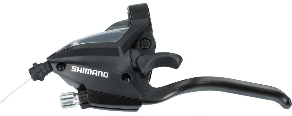 SHIMANO Schalt-/Bremshebel ST-EF500 3-fach Links Schwarz 4 Finger Schalthebellinks – Hauptansicht
