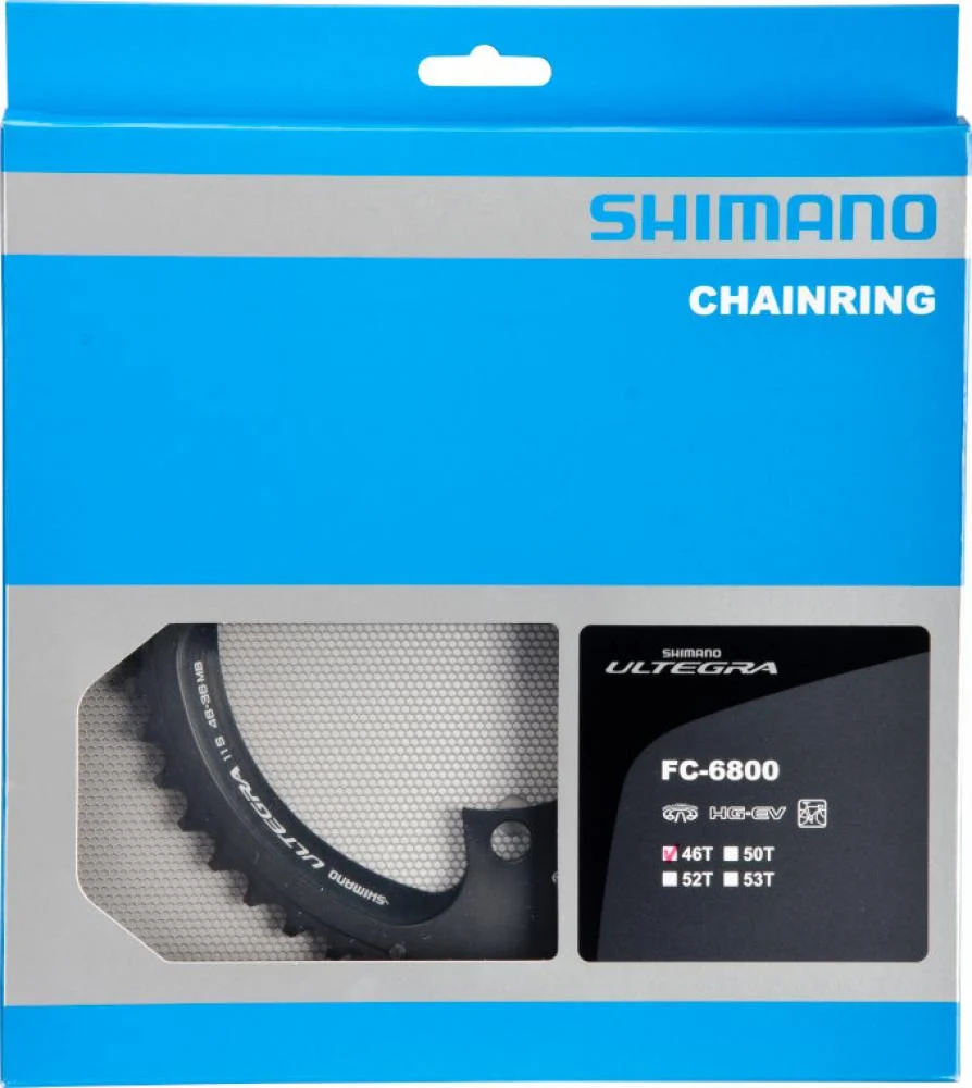 SHIMANO SHIMANO Kettenblatt ULTEGRA FC-6800 46 Zähne Grau