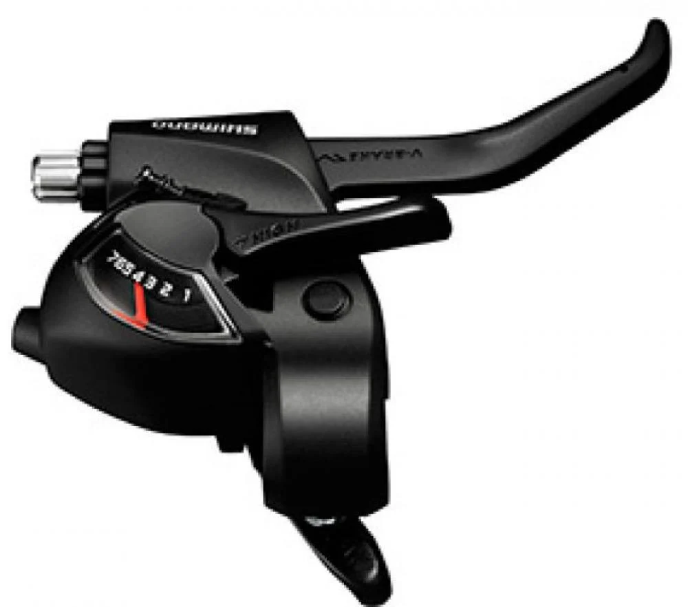 SHIMANO SHIMANO Schalt-/Bremshebel ST-EF41 7-fach Rechts 2 Finger - 7-fach, Schwarz
