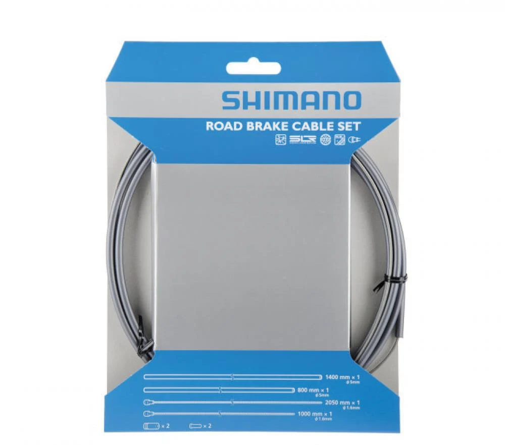 SHIMANO SHIMANO Bremszug-Set Road SIL-TEC beschichtet Bremszug-Set - Grau