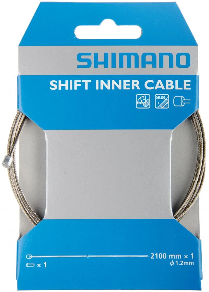 Shimano SHIMANO Schaltinnenzug Y60098911 Edelstahl 1,2 x 2100 mm
