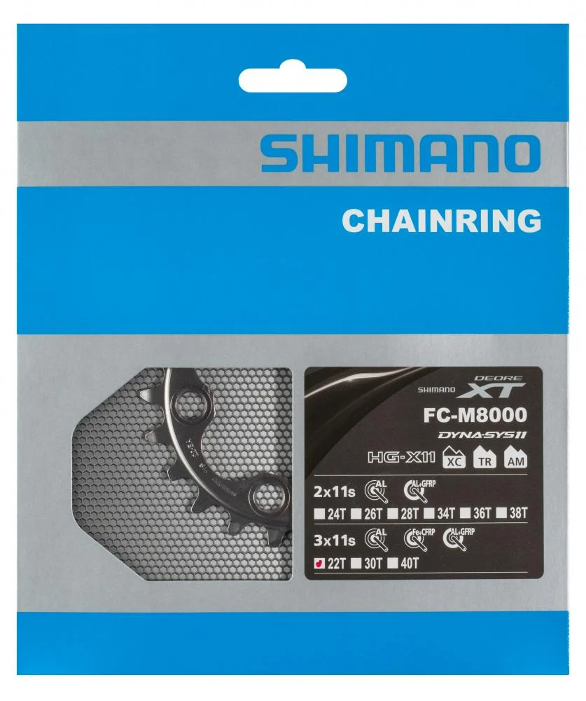Shimano SHIMANO DEORE XT FC-M8000 Kettenblatt 22 Zähne 64 mm