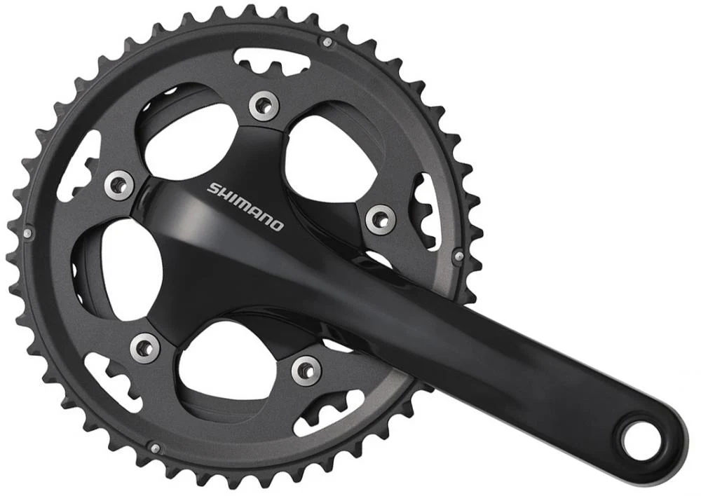 SHIMANO Kurbelgarnitur FC-CX50 10-fach Kurbelgarnitur - 10-fach, 170 mm, 46-36 Zähne, 36 Zähne, Schwarz – Hauptansicht