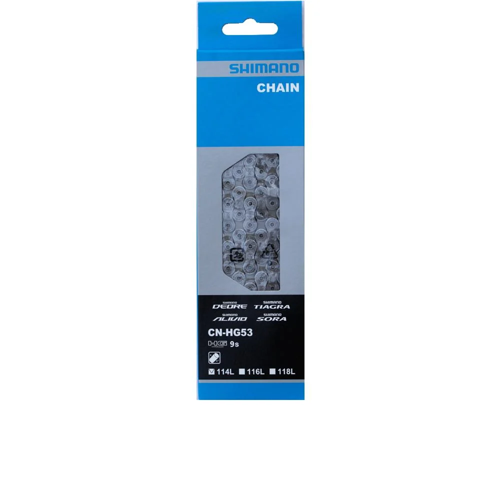 SHIMANO SHIMANO Kette CN-HG53 9-fach 114 Glieder - zuverlässige Schaltperformance für 9-fach Antriebe – Bild 2