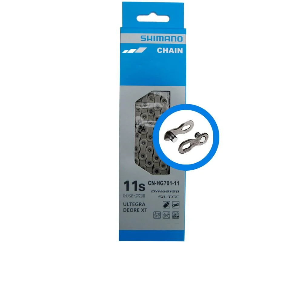 SHIMANO SHIMANO Kette SLX CN-HG701 11-fach 138 Glieder Kettenschloss Kette - 11-fach Antrieb kompatibel