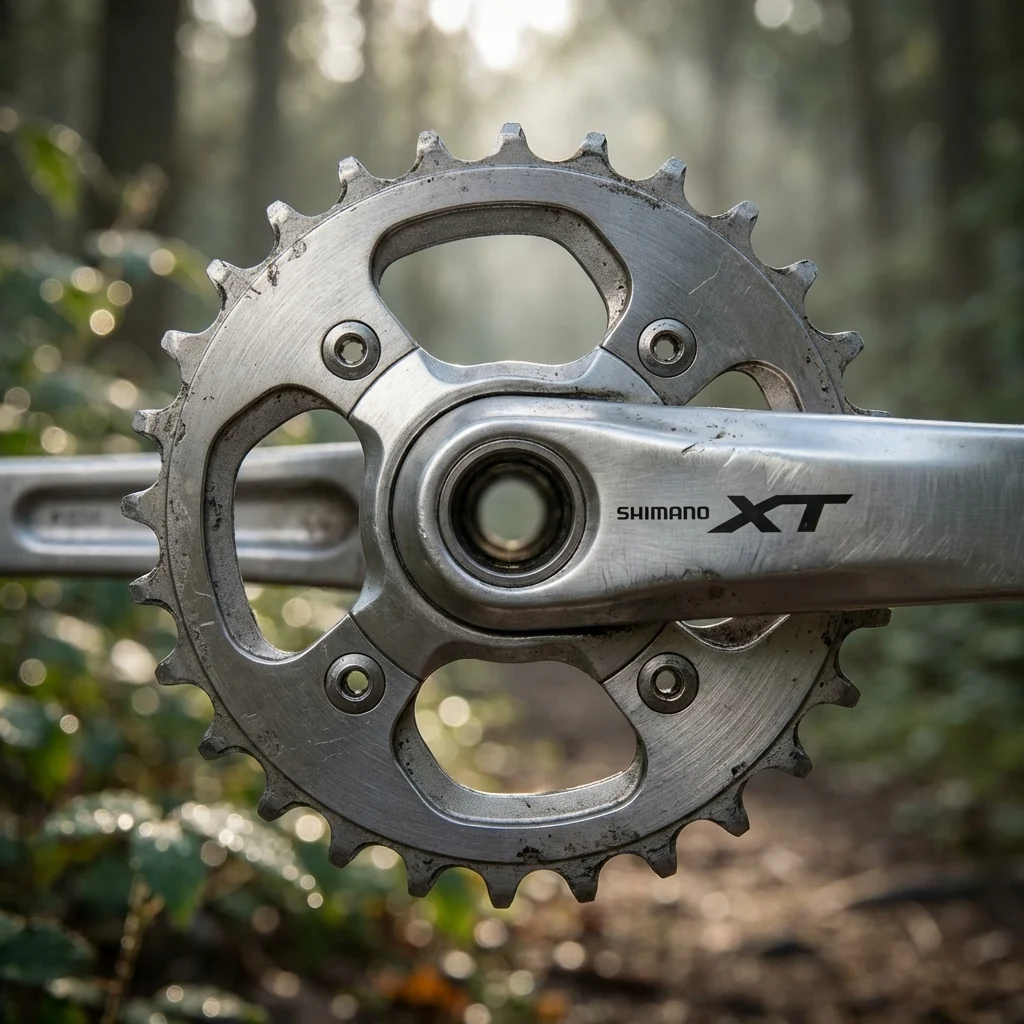 Shimano Shimano XT FC-M785 Kettenblatt 28 Zähne silber - präziser Antrieb für 2x10-fach – Bild 2