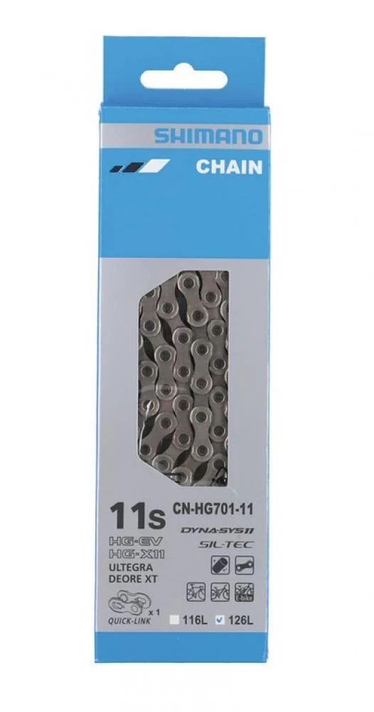 SHIMANO SHIMANO Kette SLX CN-HG701 11-fach Kette - 126 Glieder mit Kettenschloss