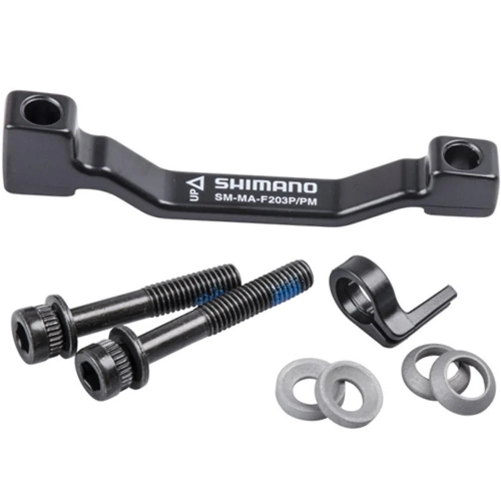 Shimano SHIMANO Scheibenbremsadapter PM auf PM - 180mm/203mm für Vorder- und Hinterrad – Bild 2