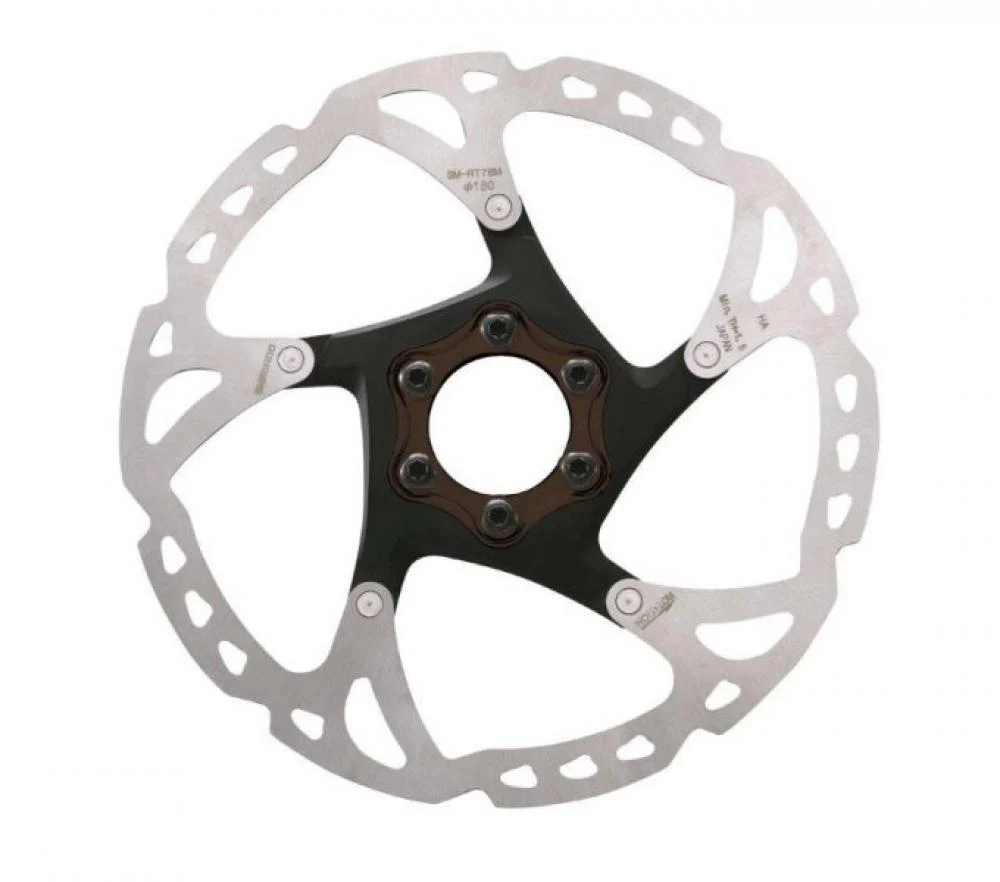 SHIMANO SHIMANO BREMSSCHEIBE RT76 180MM 6L Bremsscheibe - 180 mm 6-Loch Rotor