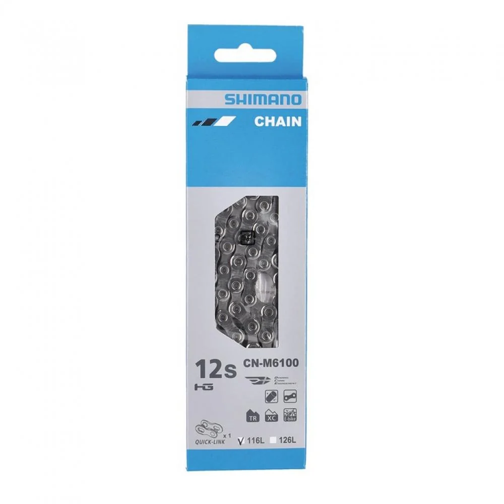 SHIMANO SHIMANO Kette DEORE CN-M6100 12-fach 116 Glieder Kette - für 12-fach MTB Antriebe