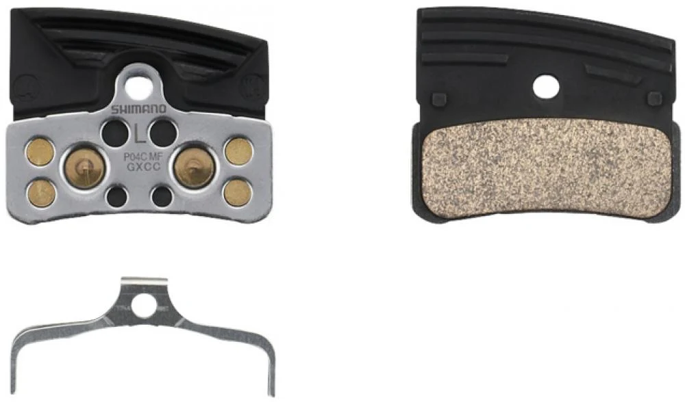 SHIMANO Scheibenbremsbelag P04C-MF Metall mit Kühlrippen – Hauptansicht