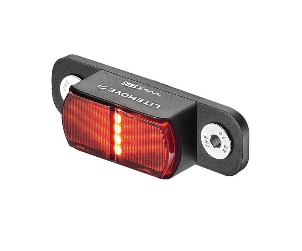 LITEMOVE LITEMOVE Rücklicht Gepäckträger TS-RK 50mm - 50mm Montageabstand für optimale Sichtbarkeit