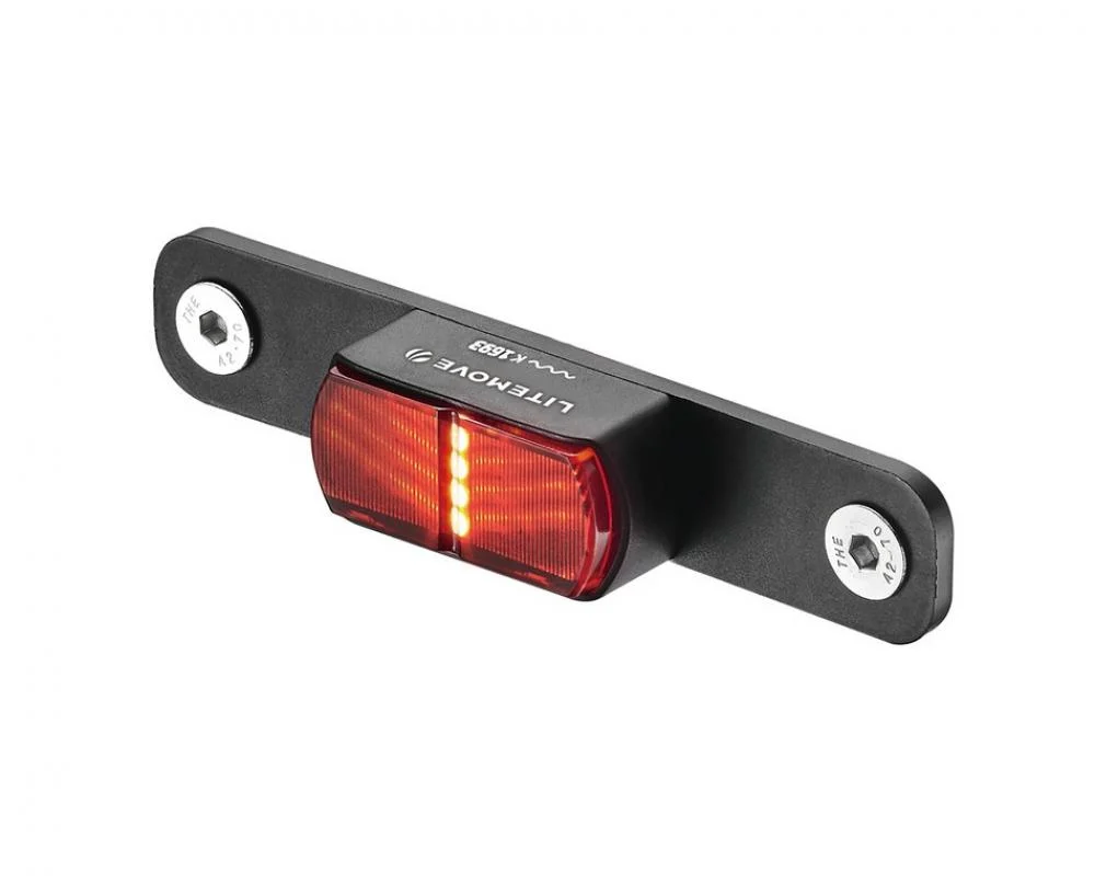 LITEMOVE LITEMOVE Rücklicht Gepäckträger TS-RK 80mm - 80mm E-Bike-Rücklicht für hohe Sicherheit