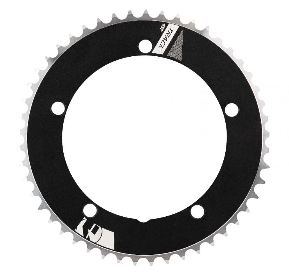 Vision Vision Kettenblatt Track Non-Series 5-Arm 144 mm x 52 T Schwarz - CNC-gefräst AL7075/T6