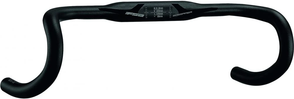 FSA Fsa Lenker Gossamer Compact Ø 31,8 Mm 380 Mm 12° Schwarz