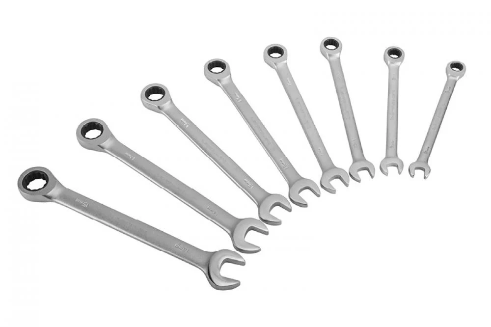 Birzman Birzman Kombischlüssel-Set Gear Plus 8x pro Set silber