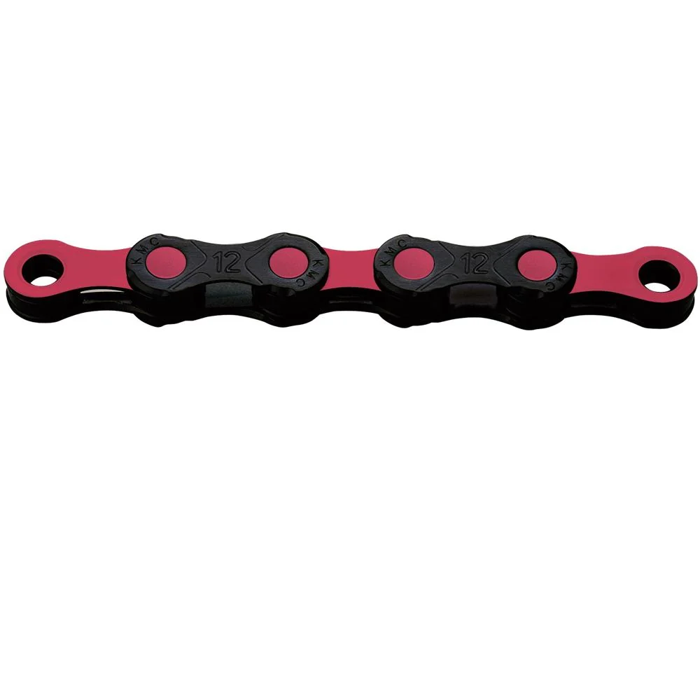 KMC DLC12 WAXED 12-fach Fahrradkette Schwarz/Pink – Hauptansicht