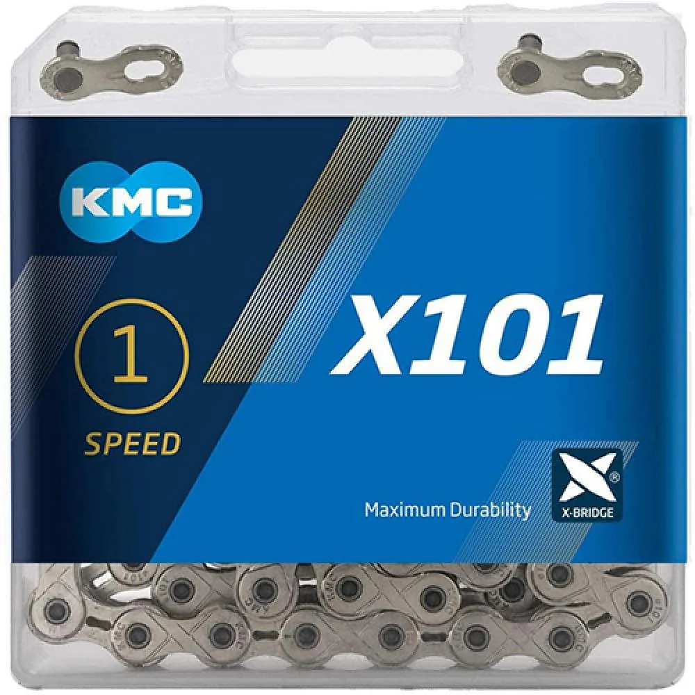 KMC KMC X101 1s Kette 112 Glieder silber