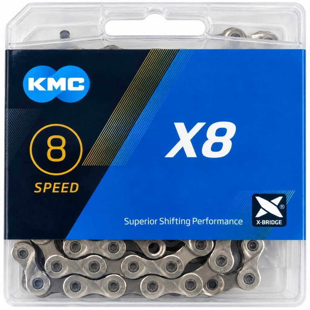 KMC KMC X8 Silver Fahrradkette 6-/7-/8-fach 114 Glieder