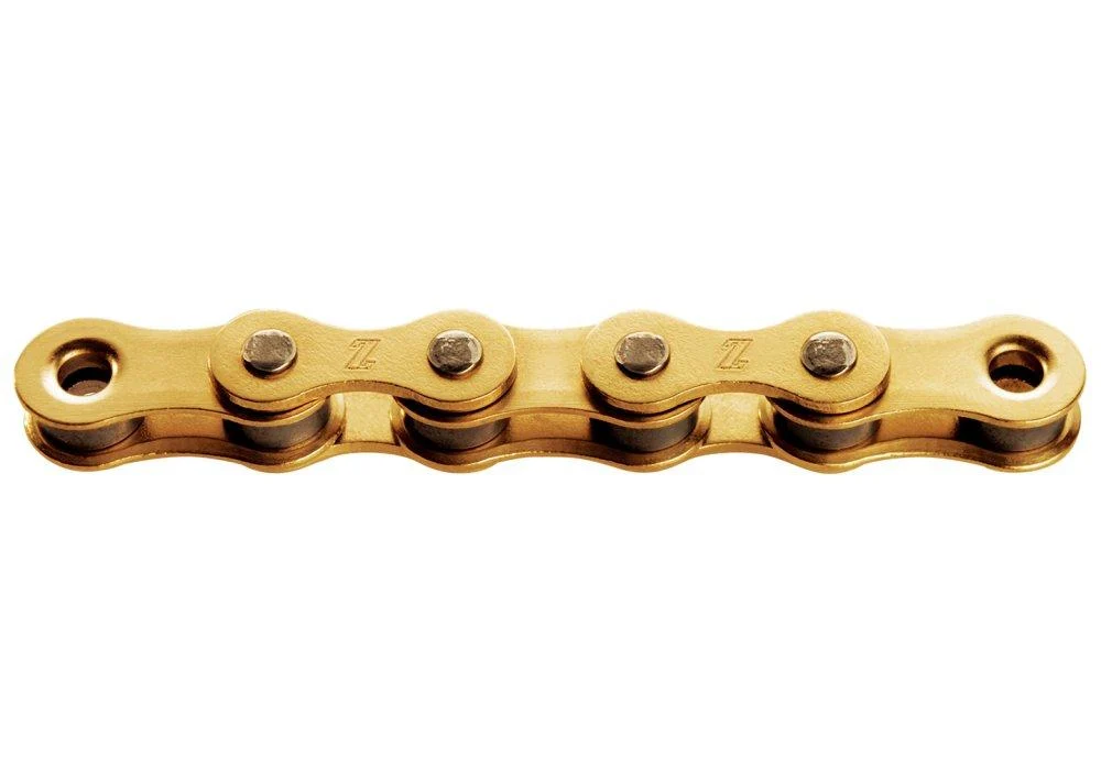 KMC KMC Z1 Wide Fahrradkette 1/2 x 1/8 Zoll Gold - 112 Glieder Singlespeed Kette mit Snap-On – Bild 2