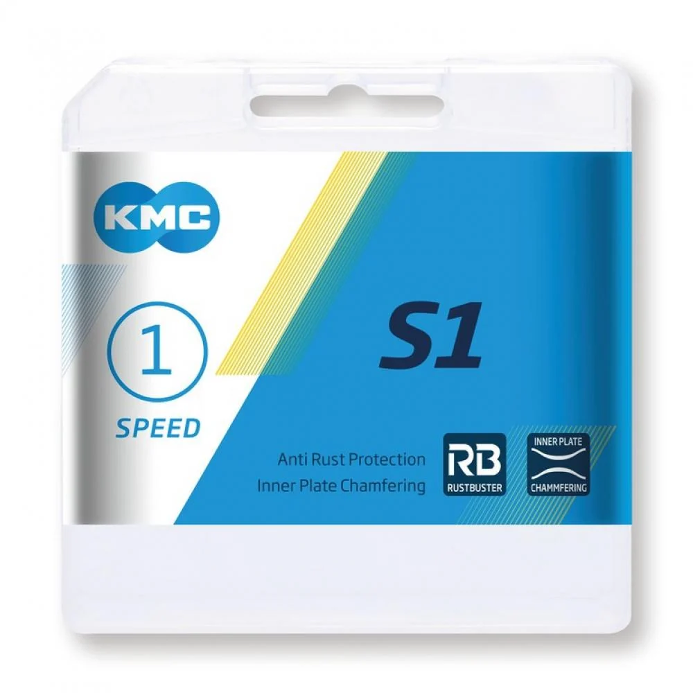 KMC KMC S1 Wide RB 1s Kette 112 Glieder matt silber – Bild 2
