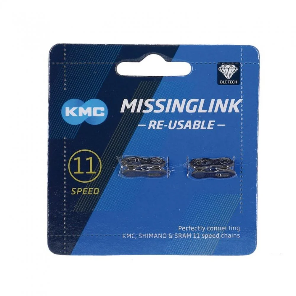 KMC KMC Missinglink 11R DLC schwarz 2 Stück Kettenschloss 5 - Kettenverschluss