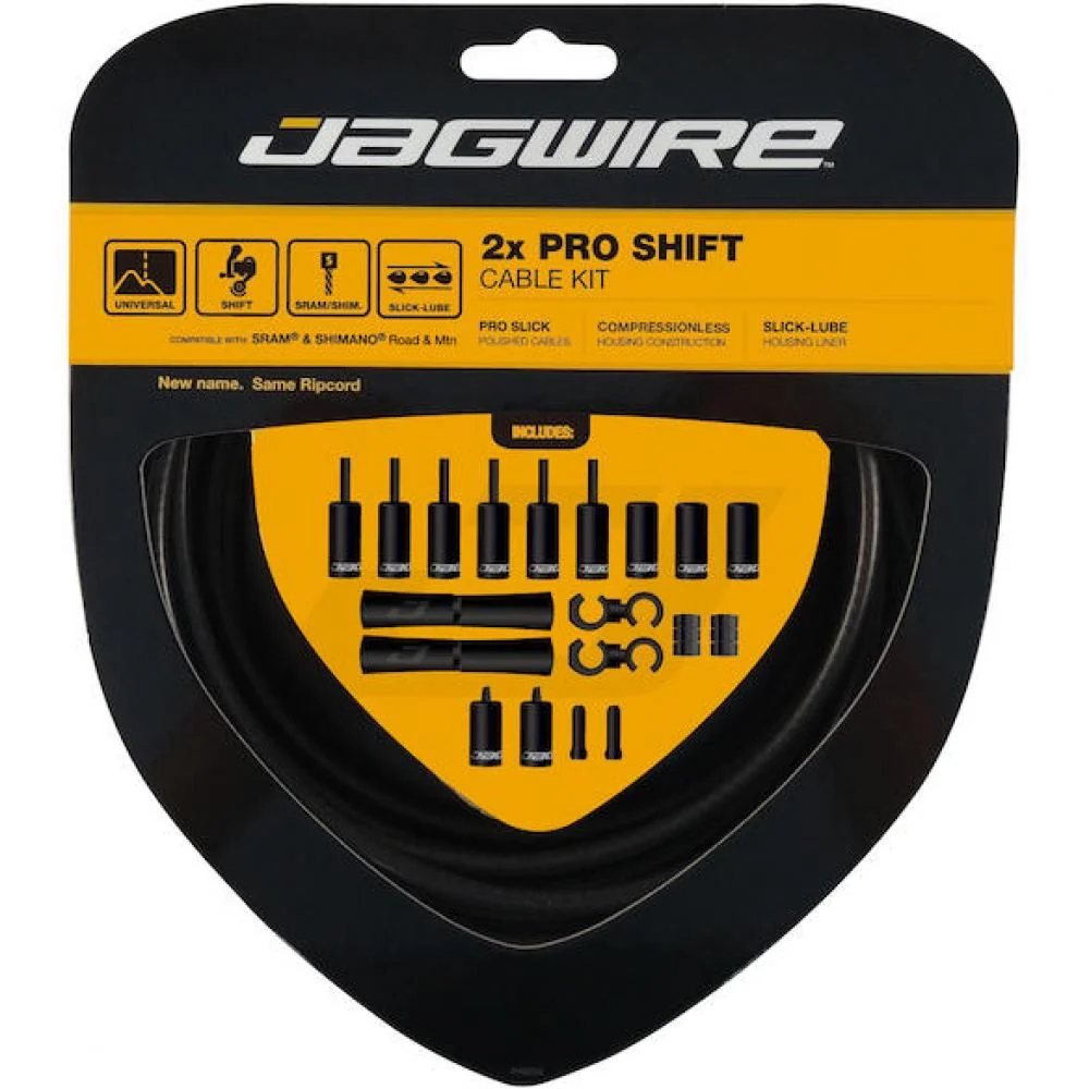 Jagwire Jagwire Schaltzugset Road & Mountain Pro 2x Stealth Black