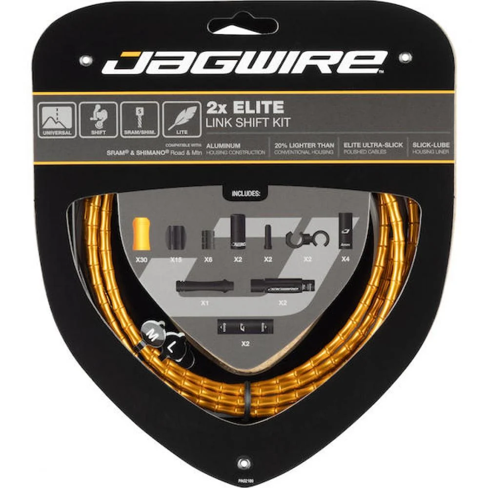 Jagwire Jagwire Elite Link Schaltzugset 2x Gold
