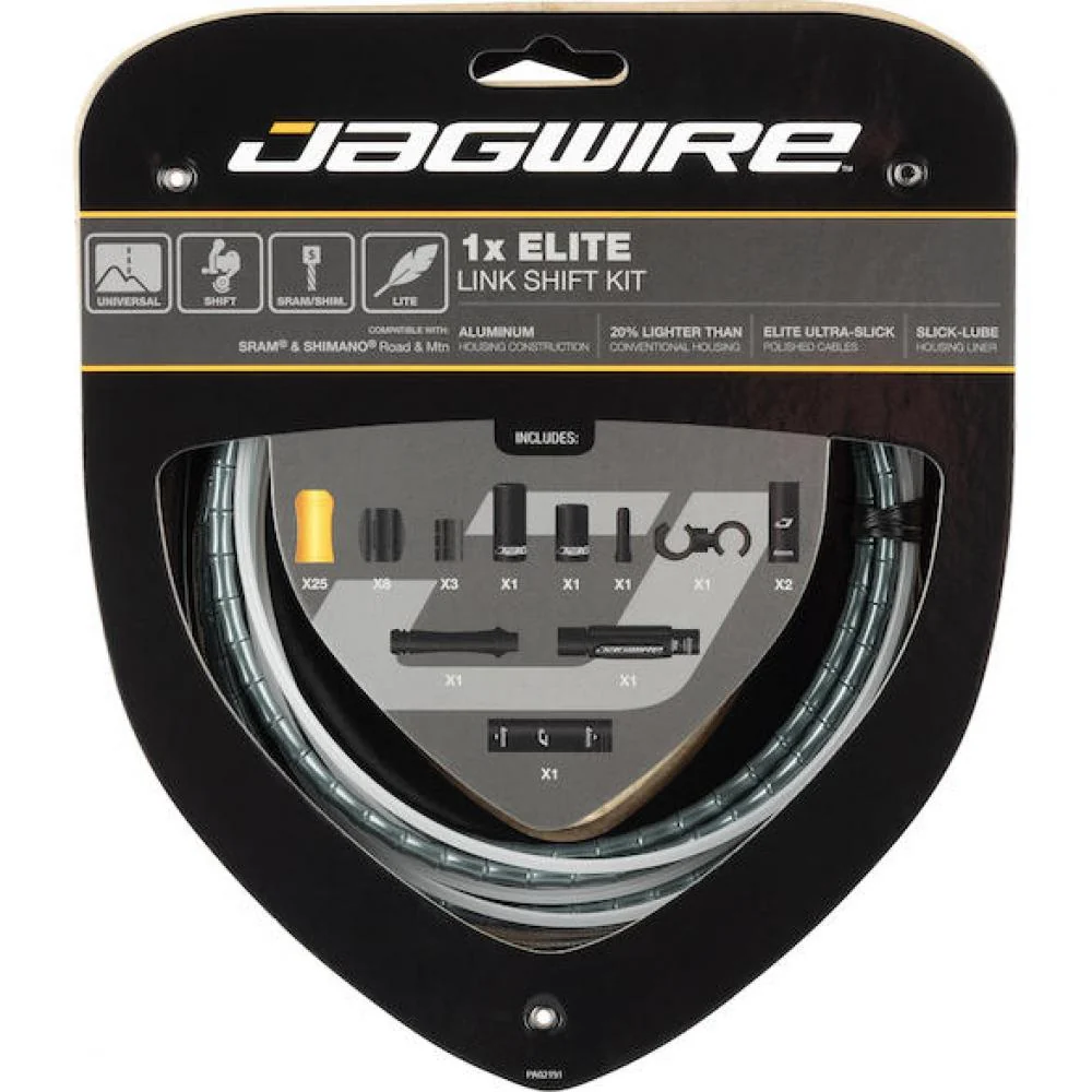 Jagwire Jagwire Schaltzugset Road & Mountain Elite 1x Grau
