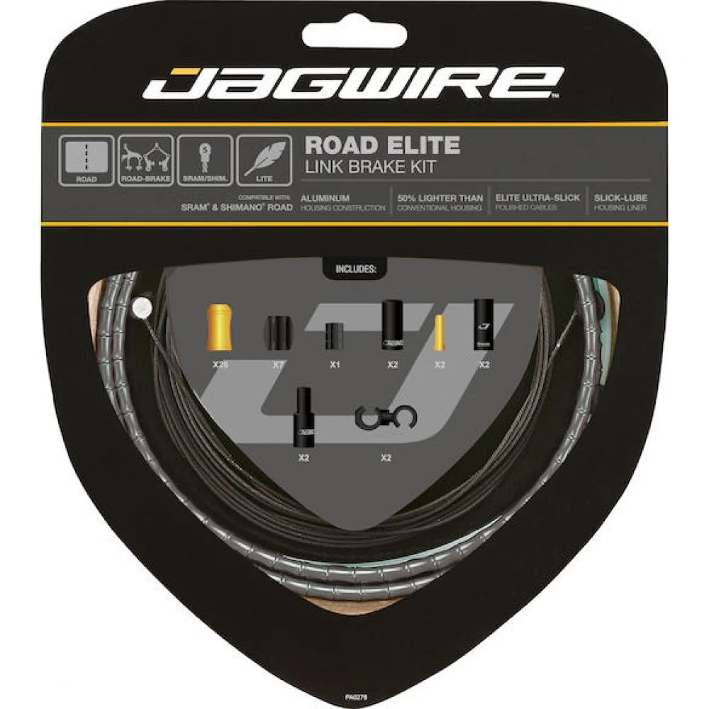Jagwire Jagwire Bremszugset Road Elite Link Standardlänge Grau