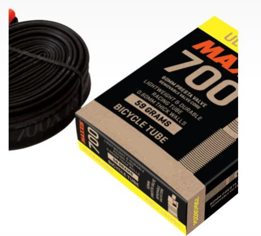 Maxxis Maxxis UltraLight Fahrradschlauch 28x0.85-1.25", 23-32/622, 700x23/32C SV 48mm, Butyl, 0,6mm Wandstärke