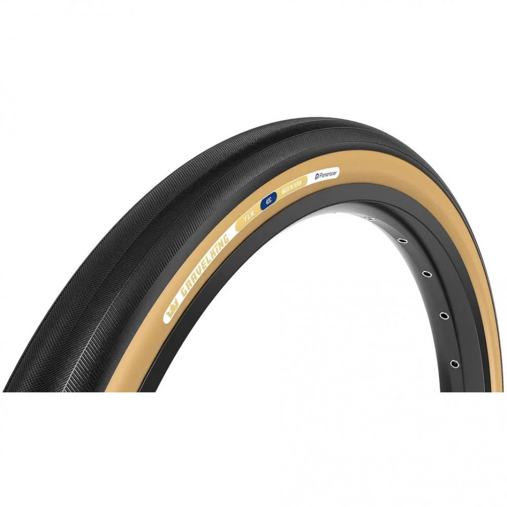 Panaracer Panaracer GravelKing Slick 28-622 schwarz/braun TLR faltbar, Zero Slip Grip Compound, TuffTex-Karkasse, BeadLock-Technologie, geringer Rollwiderstand, hoher Pannenschutz