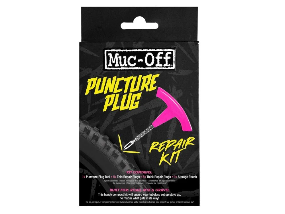 MucOff Muc Off Tubeless Puncture Plug Repair Kit pink