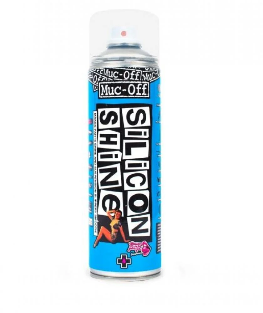 MucOff Muc Off Silicon Shine Silikonspray 500 ml - Glanz und Reibungsschutz für dein Fahrrad PflegeundSchutzspray – Hauptansicht