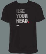 Lazer T-Shirt Use Your Head Black-White