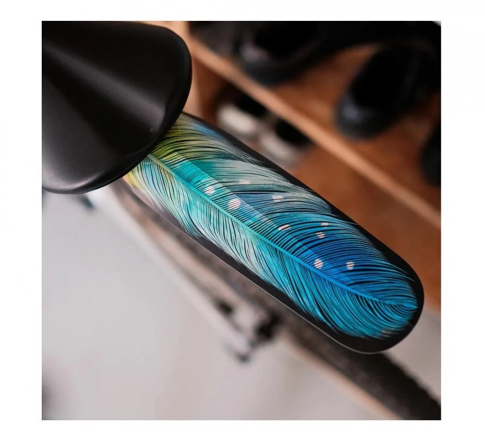 ASSSAVERS Ass Savers ASR-1 Regular Spritzschutz Schutzblech hinten, leicht & flexibel, Design Feather Tropical, einfache Montage, ideal für Rennrad & Gravel – Bild 2